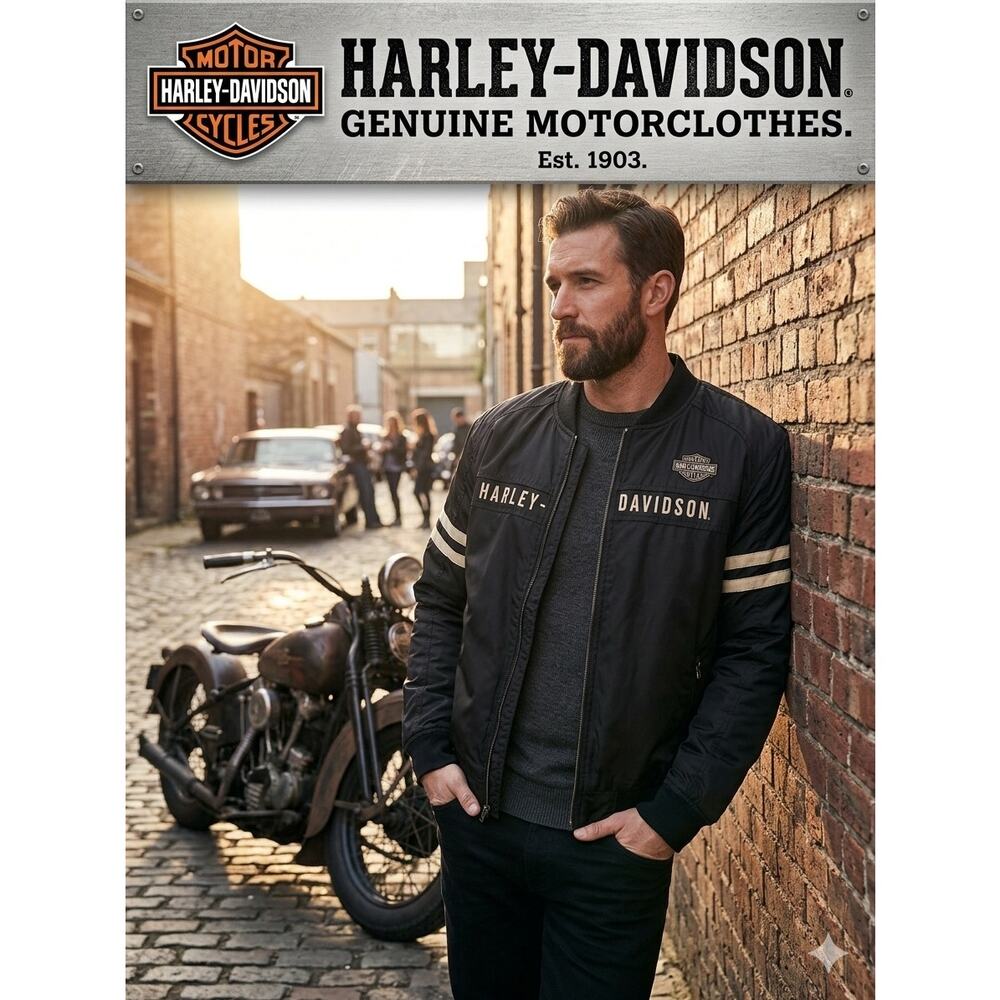Harley-Davidson Genuine Motorclothes Quilted Bomber Jacket